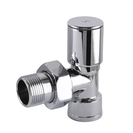 Кран вентильний кутовий з американкою Solomon 1/2″ chrom 1845 000002161 - фото 1