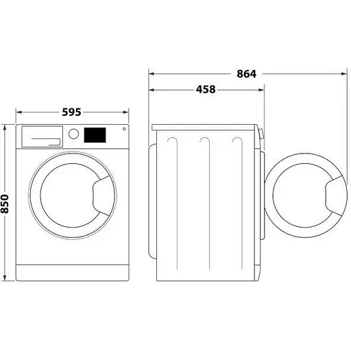 Стиральная машина Whirlpool WRBSS 6239 W UA автоматическая - фото 7