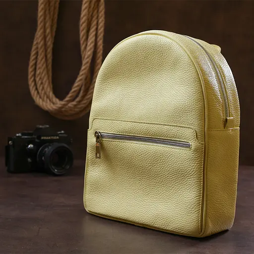 Кожаный женский рюкзак SHVIGEL 21х27,5х10 см sum0020099 - фото 7