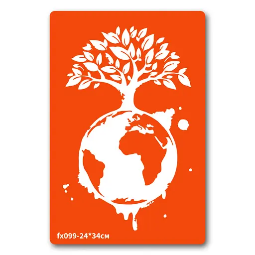 Трафарет для био-тату Живая планета Fresh Tattoo fx099-24*34см, размер 24 х 34см - фото 1