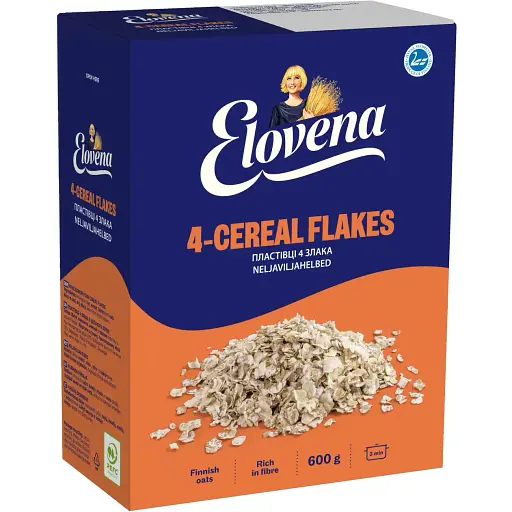 Хлопья Elovena 4 злака 600 г (436181)
