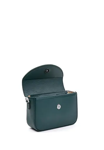 Жіноча шкіряна сумка Molly зелена - фото 4