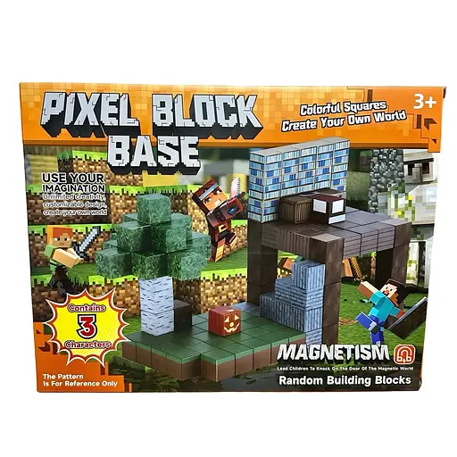 Магнітний конструктор Pixel Block Base на 51 деталь (RDF-951)