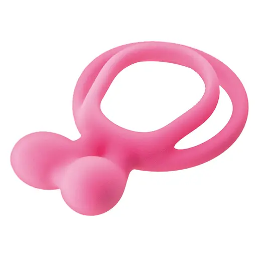 Эрекционное кольцо Glamy Double Cockring 6.3 см розовый - фото 2