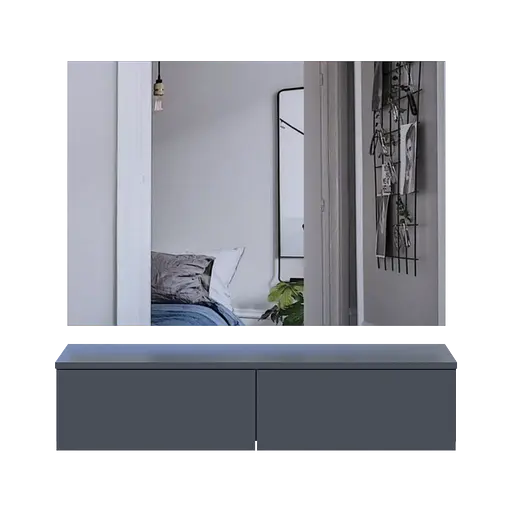 Комплект мебели Doros Левия + зеркало Графит 100х32х100 (42005236) - фото 5