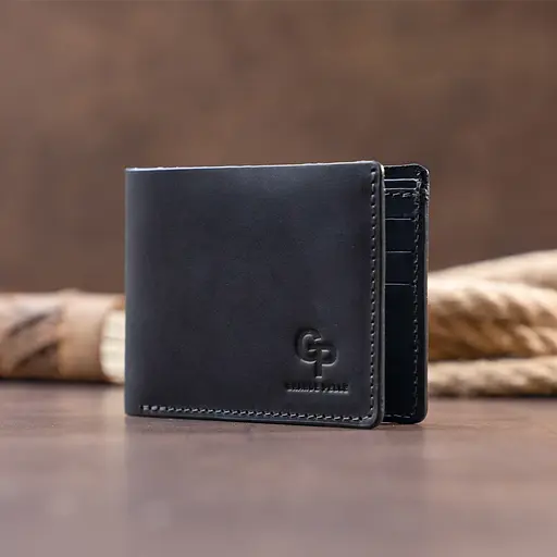 Мужской кожаный кошелек Grande Pelle 11.5х9х1 см acs0014982 - фото 6