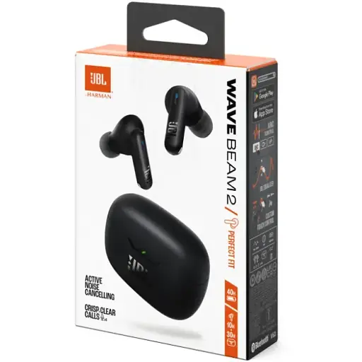 Гарнітура JBL Wave Beam 2 Black (JBLWBeam2BLK) (7065569) - фото 6