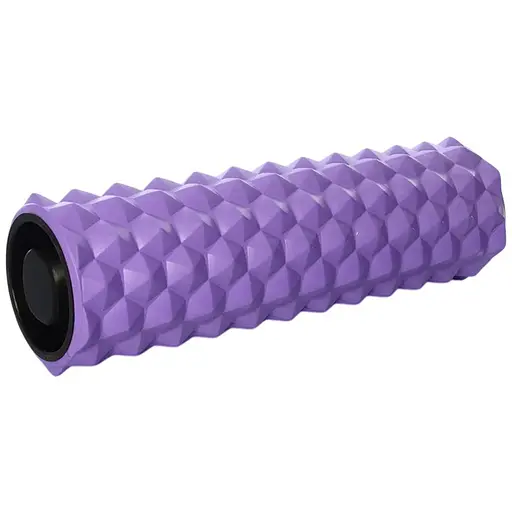 Массажный ролик EasyFit Triangle 45 см фиолетовый (EF-1843-V) - фото 1