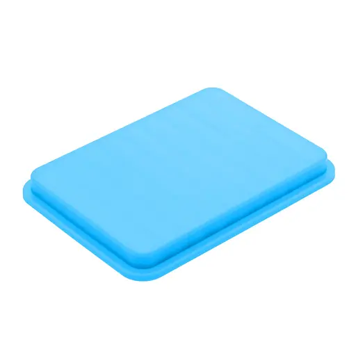 Форма силиконовая для выпечки хлебных палочек Гриссини15х11х1 см, A-plus Голубой 86258 - фото 4