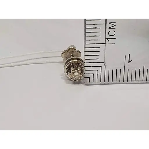 Золотые серьги-пуссеты Гаразд с бриллиантами. Артикул 3032433Б - фото 5