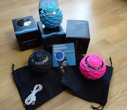 Масажний вібраційний м'яч куля (діаметр 9,5 см) - фото 4