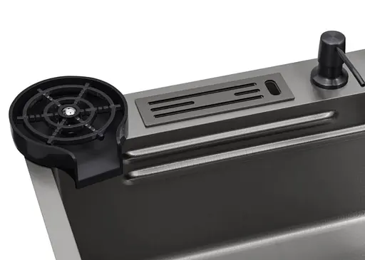 Кухонная мойка Kroner KRP KRP Schwarze - SET7545NB PVD (3.0/0.8 мм) (CV033805) - фото 5