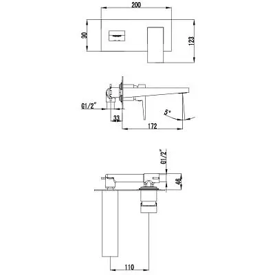 Змішувач для раковини Omnires Fresh chrome (FR7115CR) - фото 4