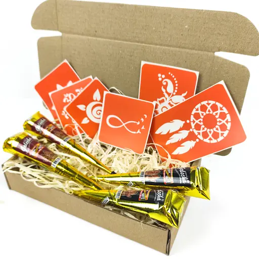 Набор хны с трафаретами для био-папа №2 henna-set-02 - фото 5