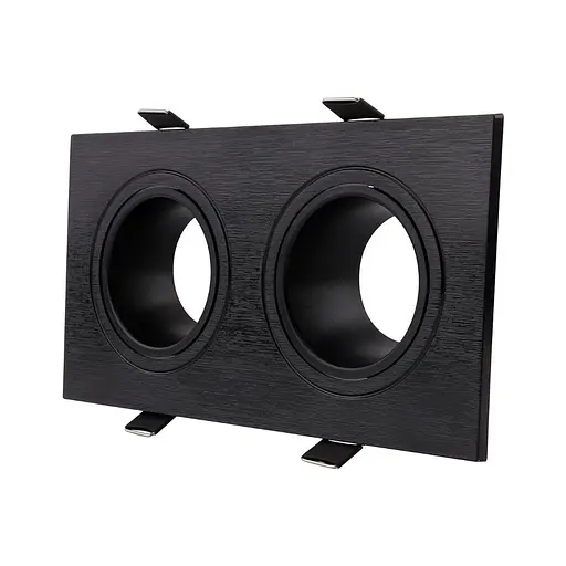 Встраиваемый поворотный светильник Feron DL0385 под лампу черный - фото 1