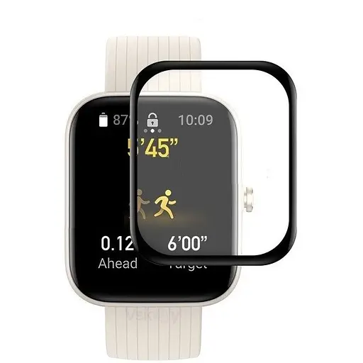 Защитная пленка Tamister для смарт-часов Amazfit Bip 3/3Pro с рамкой 1 шт.