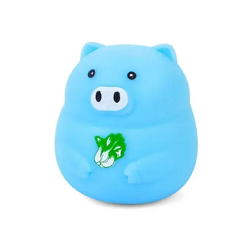 Дитяча іграшка-антистрес "Свинка" Bambi MS 3950(Blue) з борошном, 8 см - фото 1