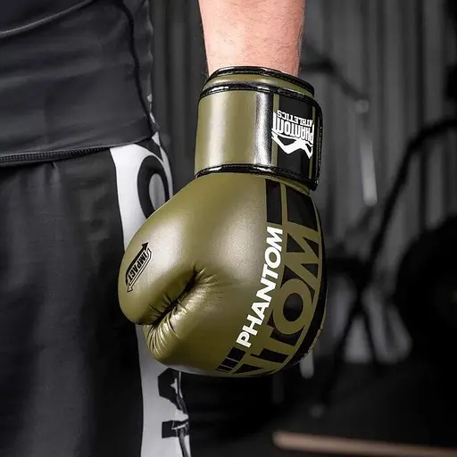 Перчатки боксерские Phantom Athletic Apex Army Green - 14 унций - фото 4
