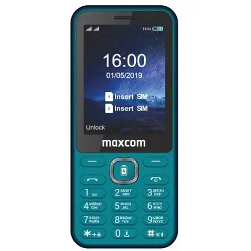 Кнопочный телефон для пожилых людей Maxcom MM814 Power Bank Function Type-C зеленый - фото 1