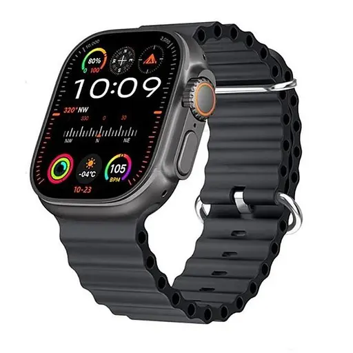 Смарт-годинник Smart Watch HK10 Ultra 3 49 мм з AMOLED Full HD екраном і з 2 додатковими ремінцями в комплекті Чорний - фото 3