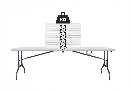 Стіл складаний переносний Hanert 180х74x74 White (O9) - фото 7