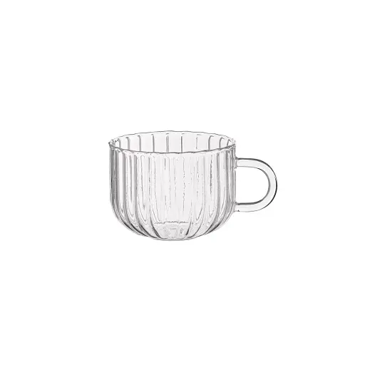 Набір чашок Ardesto Iceberg боросилікатне скло 400 мл 2 шт. прозорі (AR2640GG) - фото 2