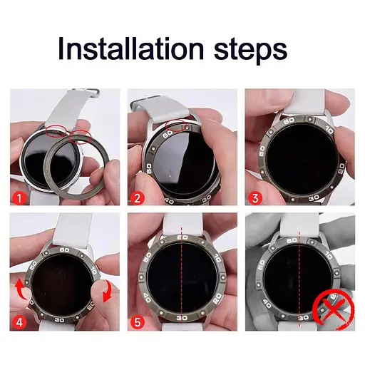 Безель Sikai для смартгодинника Xiaomi Watch S3 Black-red Sport - фото 10
