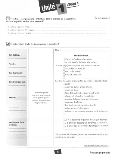 Amis et compagnie 4. Niveau B1. Cahier d`activities - фото 5