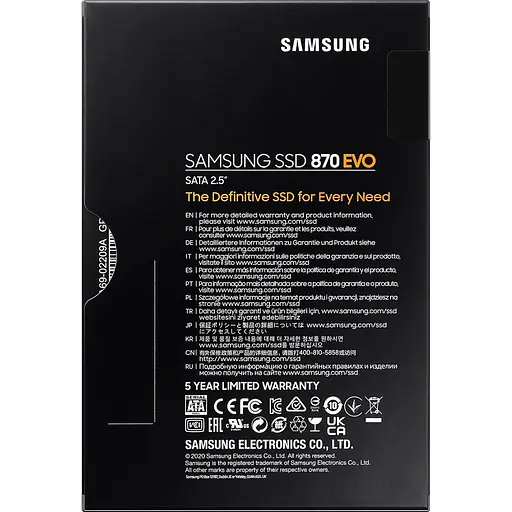 SSD накопичувач Samsung 870 EVO 250GB (MZ-77E250BW) [122176] - фото 7