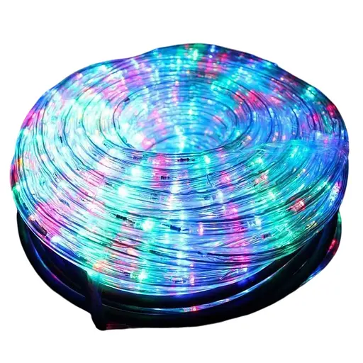 Світлодіодний тросовий ліхтар 10 м. гірлянда в шлангу дюрлайт вулична водонепроникна різнобарвна RGB