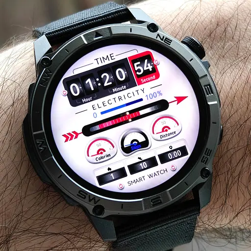 Часы North Edge GPS Titan Black Spider, 2 ремешка - фото 7