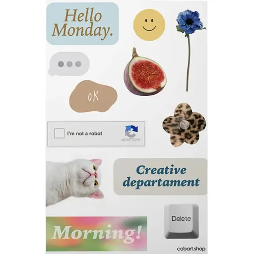 Стикерпак Cobart "Weekday" виниловый