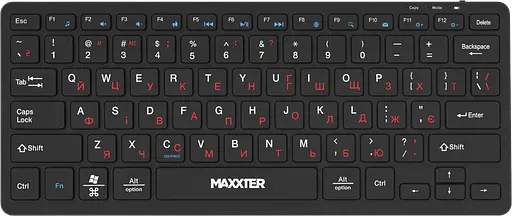 Клавиатура беспроводная Maxxter KBW-C01B-UA Black