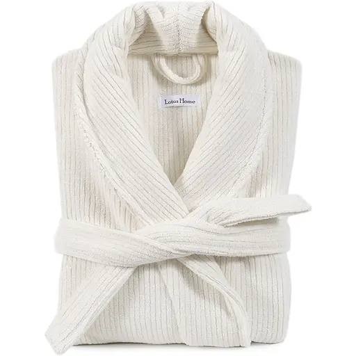 Халат Lotus Home Bold New off white махровый 2XL белый (svt-2000022347907)