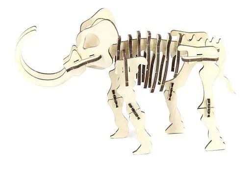 Дерев'яний конструктор "Мамонт" 30 деталей - фото 7