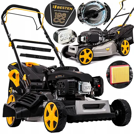 Газонокосарка бензинова BESTEN 51 см 62 л - фото 1