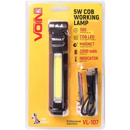 Переносна лампа Voin 5W-COB+3W XPE 2000mAh (VL-107) - фото 1