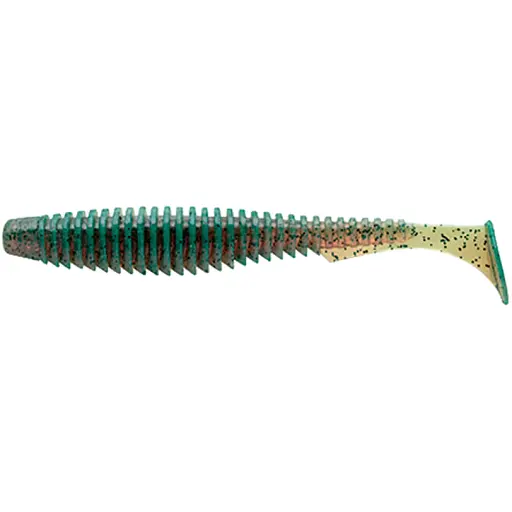 Силикон FishUP U-Shad 2.5" #017 - Motor Oil Pepper (9 шт/уп)