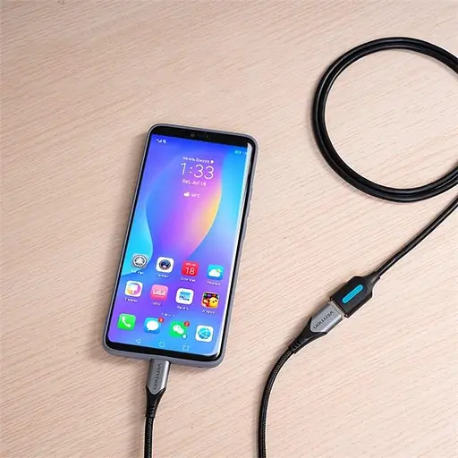 Кабель Vention USB 2.0 A Male to A Female Extension Cable 1.5 м чорний PVC Type (CBIBG) - фото 2