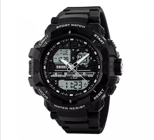 Мужские наручные часы Skmei 1164 (Черные)