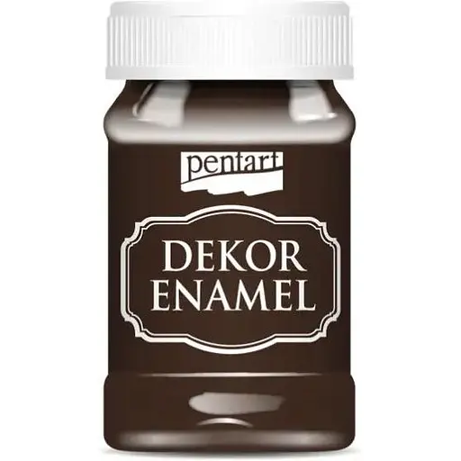 Краска акриловая "Dekor Enamel", глянцевая, Коричневая, 100 мл, Pentart - фото 1