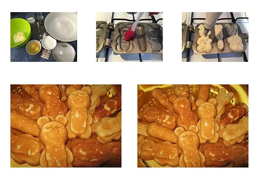 Форма для випікання великих суцільних ведмедиків і шишки, Ласунка 82556 - фото 3