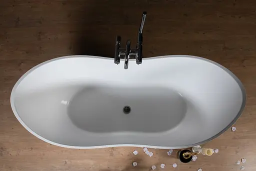 Ванна Mraggo Florda глянцевая из литого мрамора 1800x750x722 00312701 Белый - фото 5