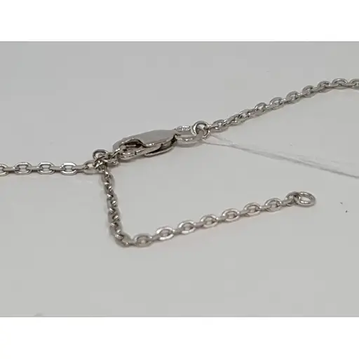 Срібне кольє Лазурит з фіанітами. 6040Р 45 - фото 2