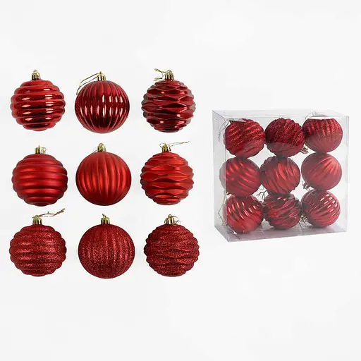 Новорічні прикраси 9 штук C67260