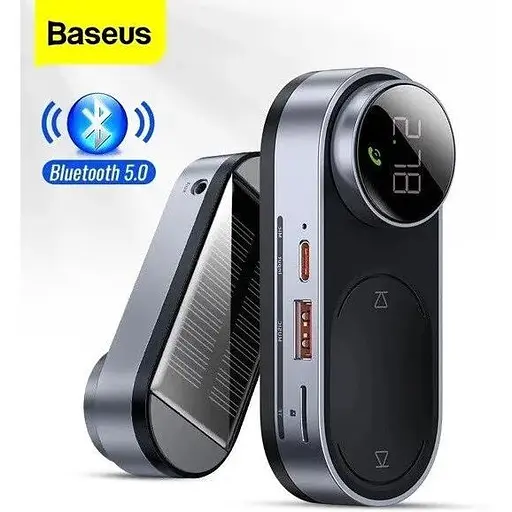 FM-блютуз-модулятор автомобільний Baseus CCTM-01 трансмітер адаптер зарядний пристрій - фото 5
