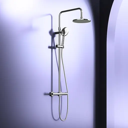 Душова система з термостатом Damixa Option DX218091000, Хром - фото 2