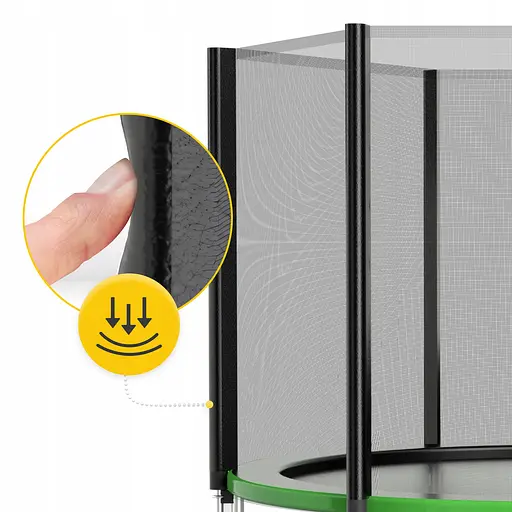 Батут с наружной сеткой 4FIZJO Classic 10FT 312 см Black/Green (P-5907739314130) - фото 6