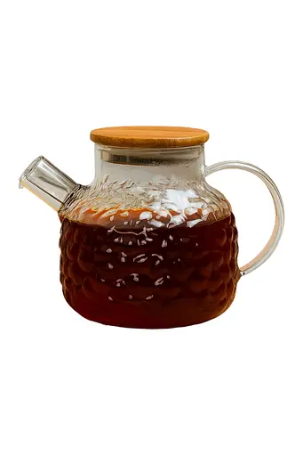 Заварник для чая-графин "Bubbles" 1.0л с пружиной-ситом и бамбуковой крышкой R92930 (48шт)