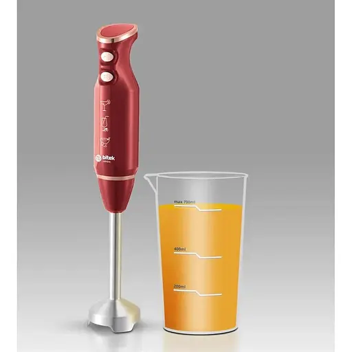 Занурювальний блендер Vitek BT-793R з мірною склянкою 1200 Вт Червоний - фото 2